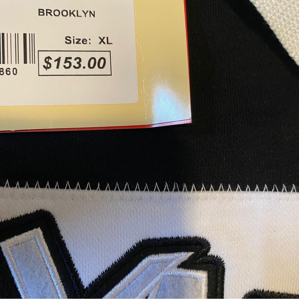 Vintage retro embroidered Brooklyn nets sweater sweatshirt hoodie $150 - Picture 7 of 7